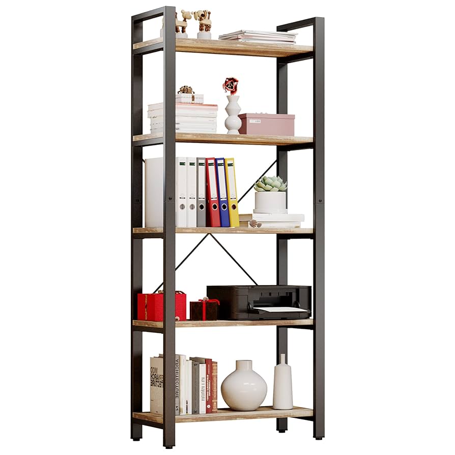棚・シェルフ・ラック wood iron shelf 375*910*300 LARGE IRON AND WOOD SHELVING UNIT